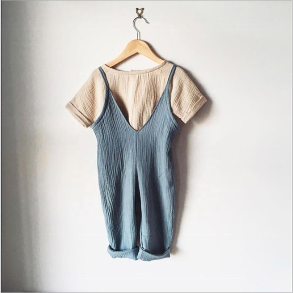 Распродажа, комбинезон из льна для мальчиков и девочек