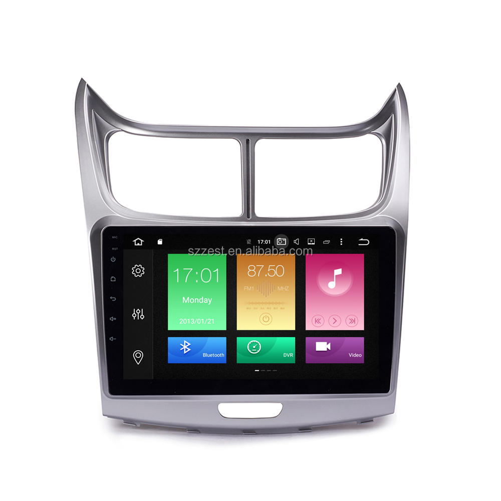 ZETSTECH 9inch Android 10.0 Car DVD Player for Chevrolet Sail 2010-2014 Radio with GPS navigation Wifi BT SWC