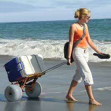 Challenger Mobility Folding Beach Cart with Large Balloon Tires