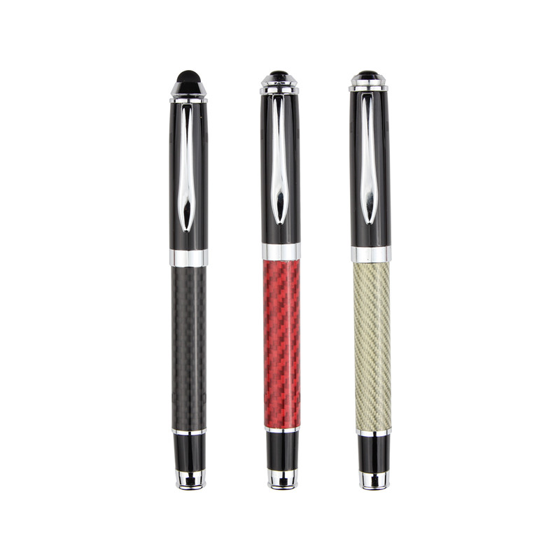 Самые Популярные Углеродного Волокна Ручка-роллер в американском рынке с изготовленным на заказ логосом