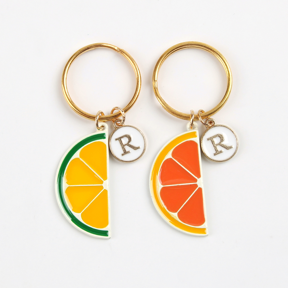Lemon Fun Novelty Fruit With Faces Keyrings Orange Or Watermelon