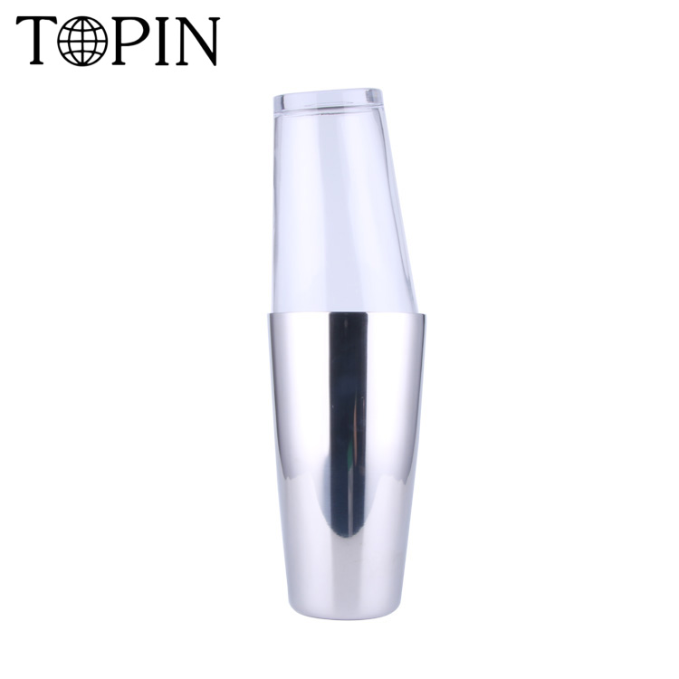 Высококачественный неутяжеленный Бостонский шейкер из нержавеющей стали объемом 28 унций, жестяное смешивающее стекло объемом 16 унций