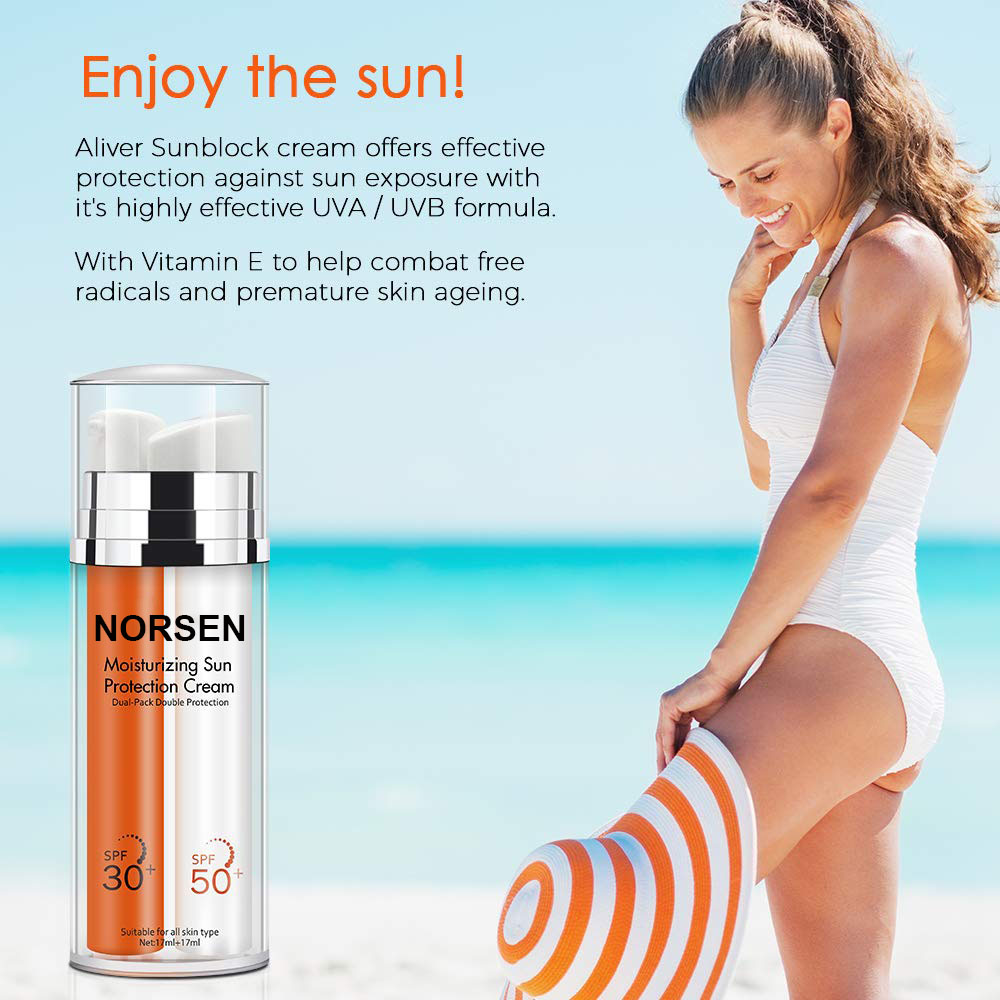 Private Label Natural Organic Skin Care SPF  50 Sunscreen Cream