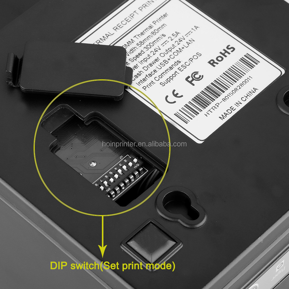 HOP-E801 300mm/S Speed Auto Cutter Best Quality Printer POS Android Cheap Receipt Thermal Printer 80mm