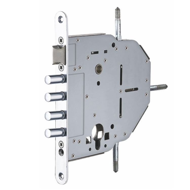 Guangzhou lock manufacturer supply Single Dead Bolt Stainless Steel 304 Mortise Sliding Door Lock Body Assembly