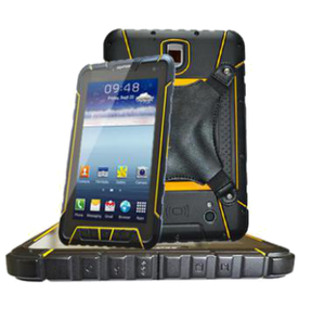 7 inch Waterproof IP67 Android 4.4.4 bluetooth 4.0 2+16GB 2+8MP 7200mAh NFC card reader outdoor tablet pc 4g sim card slot