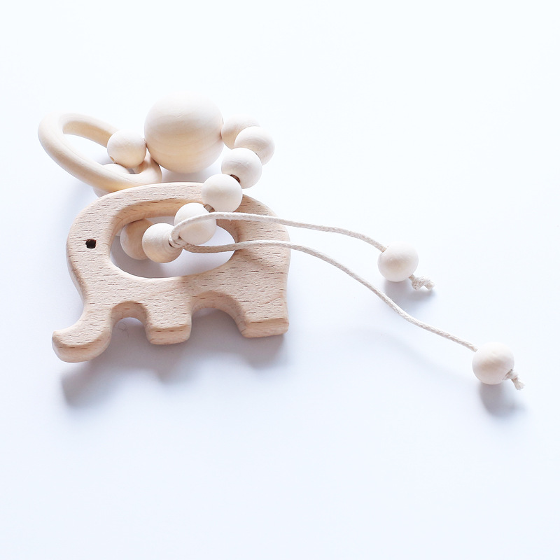Baby Newborn Silicone Teether Antlers Deer Mommy Teething Necklace Q