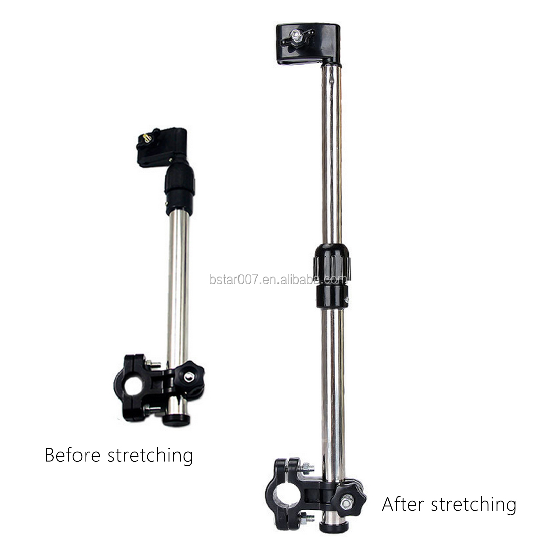 Регулируемый держатель для крепления зонта не требует каких-либо инструментов, чтобы прикрепить зажим зонта, держатель соединителя зонта к инвалидным коляскам, ходункам,