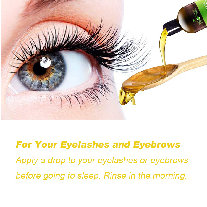 OEM ODM 100% Pure Castor Oil Organic Castor Oil For Hair Eyebrow Eyelash Beard Growth skin care miracle oil