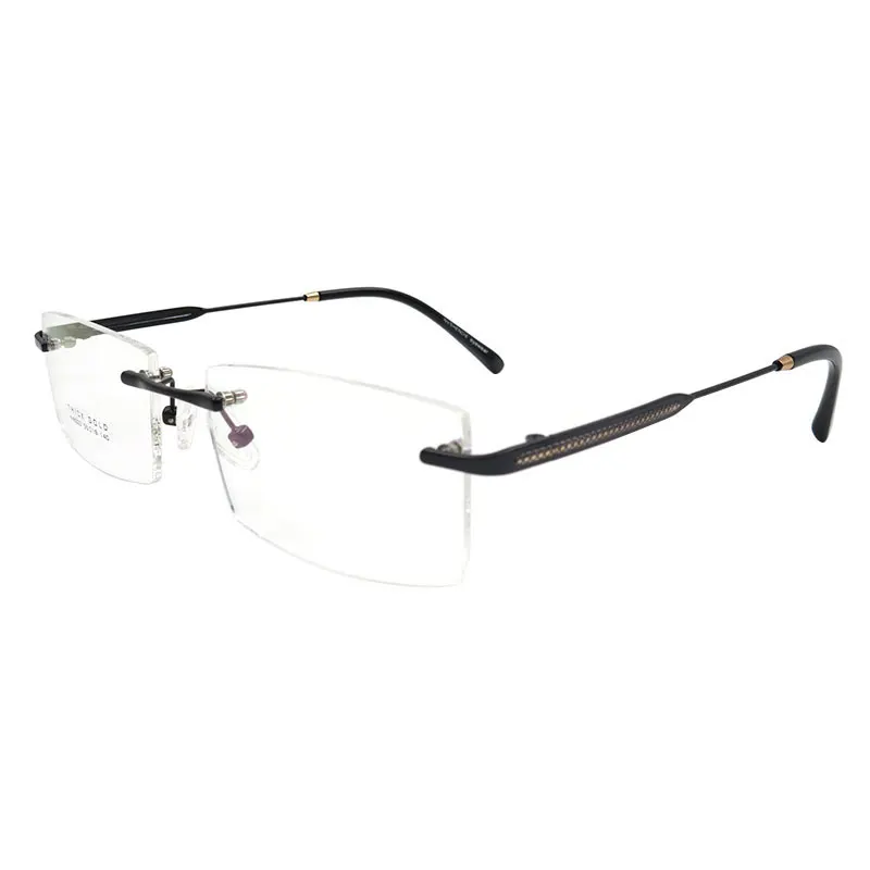 S8323 Rimless Eyeglasses Frame for men Rimless Eyewear Glasses