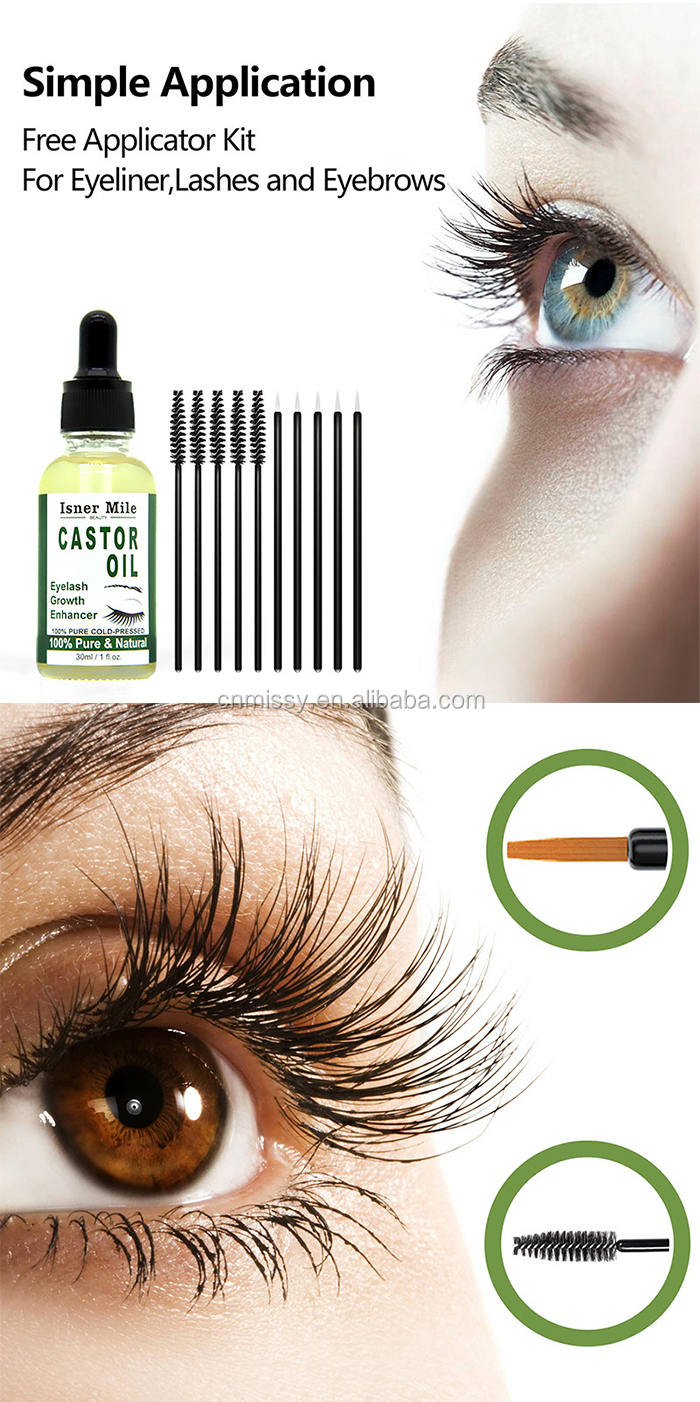 100% Pure Castor Oil Organic Hair Growth Oil Eyelashes and Eyebrows and Nails OEM In stock