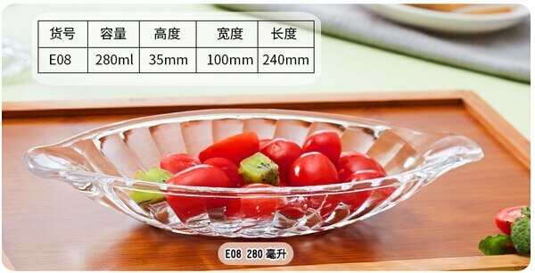 Round glass embossed sundae/ice cream bowl sundae clear glass cup