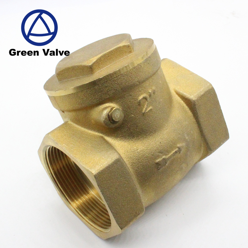 Brass non-return valve hot cold water 1/"bsp NRV100