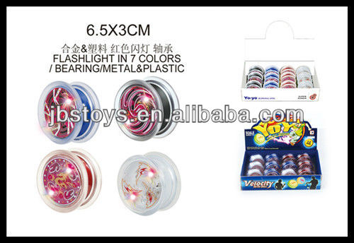 Подшипник металлический шарик йо-йо с красочным светом (7 огней)