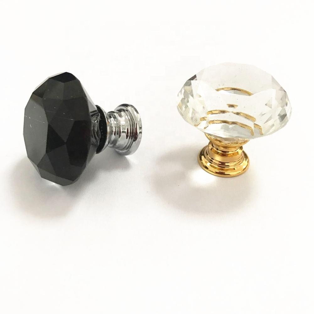 Cabinet Knobs Pair Puller Antique Style Crystal Cut Green Nobs Vintage Door