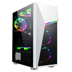 Y01 2019 atraente 210mm de largura atx torre branca com luzes de tira rgb/malha de metal personalizada mid tower pc gamer gabinete