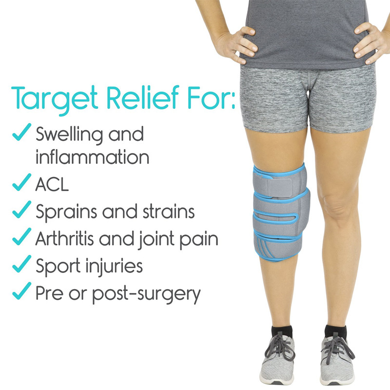 NEENCA Knee Brace With Ice Pack - Hot & Cold Therapy Wrap For Pain Relief