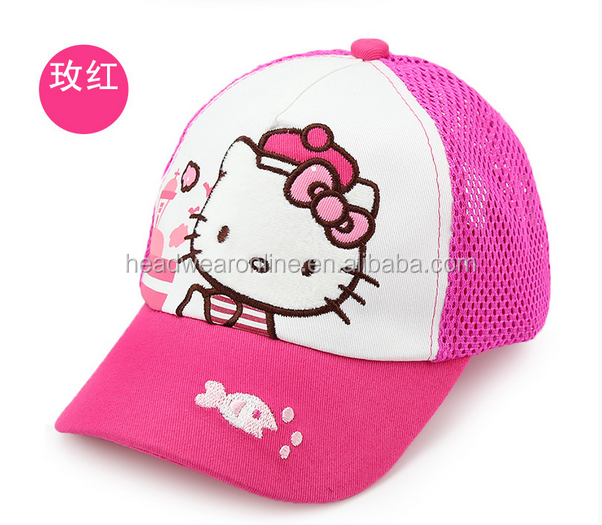 Custom Lovely Cat With Embroidery Baseball Cap