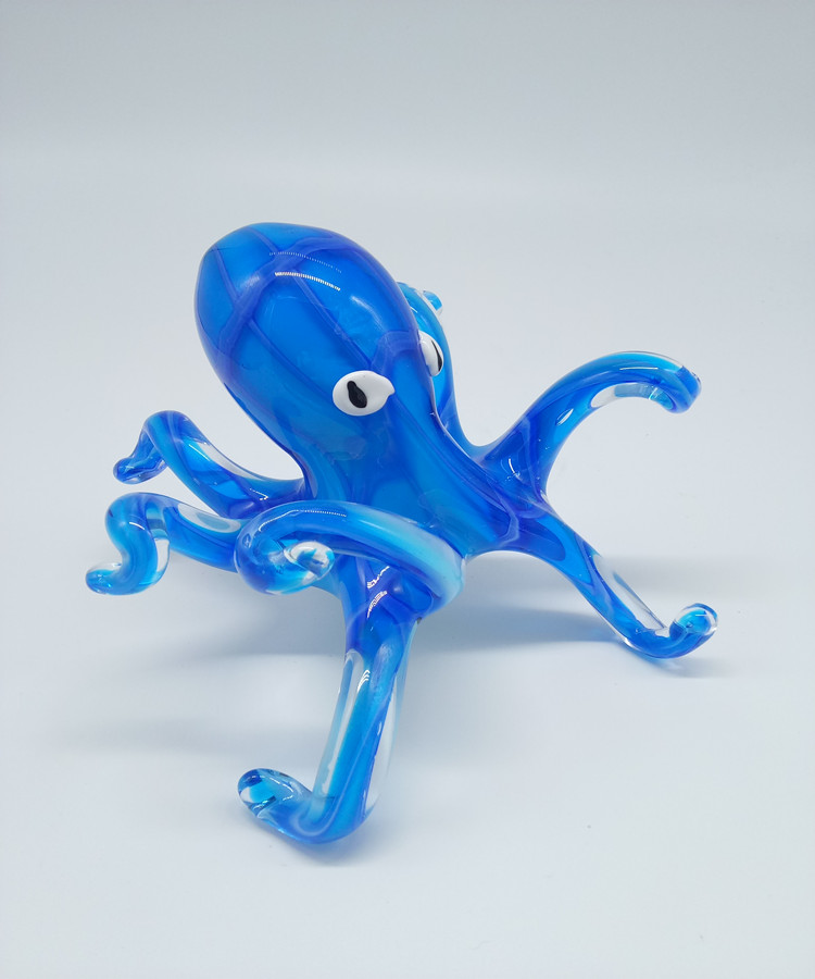 lampwork murano 玻璃章鱼雕像批发
