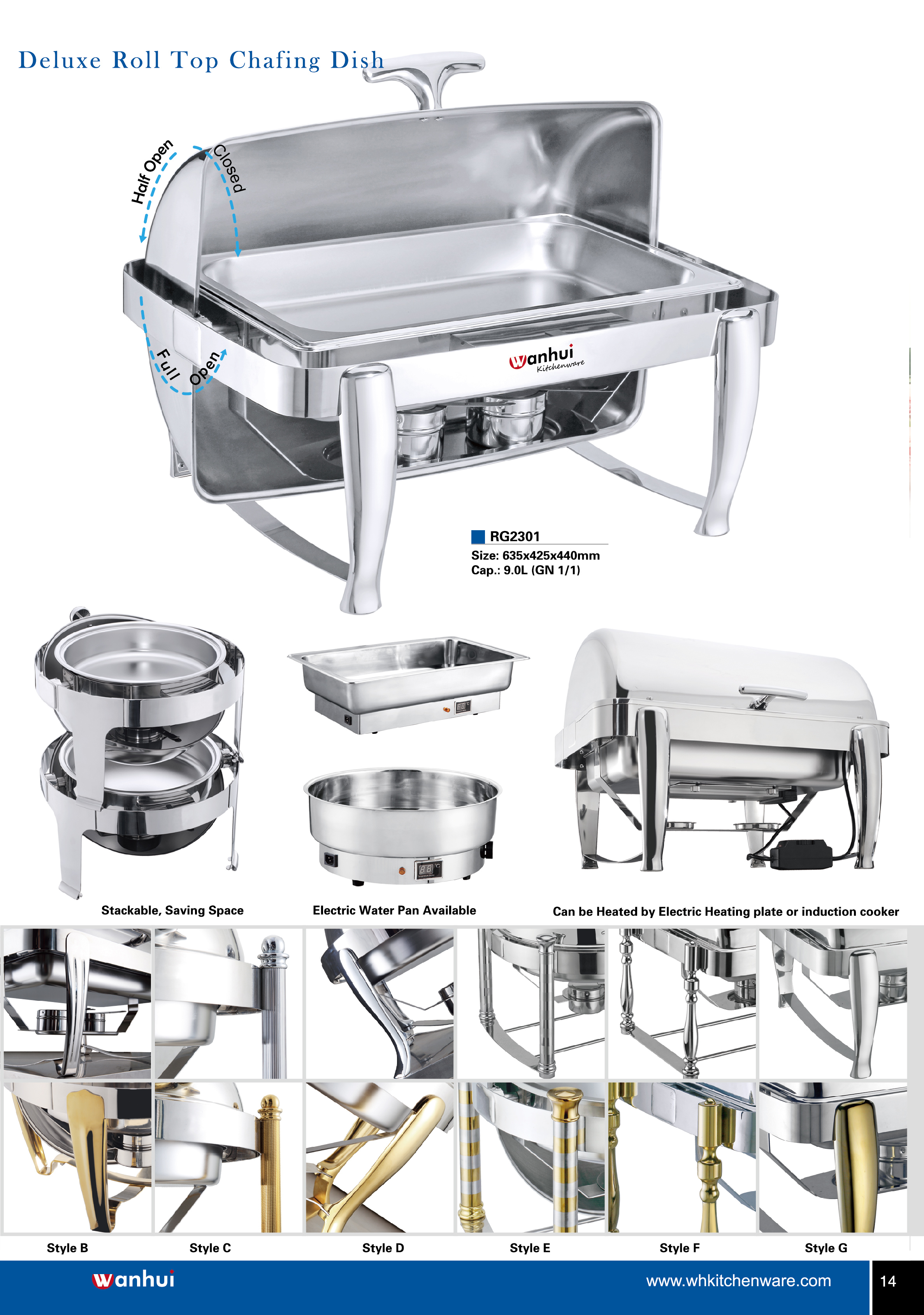 Roll Top Chafer Restaurant Kitchen Equipment