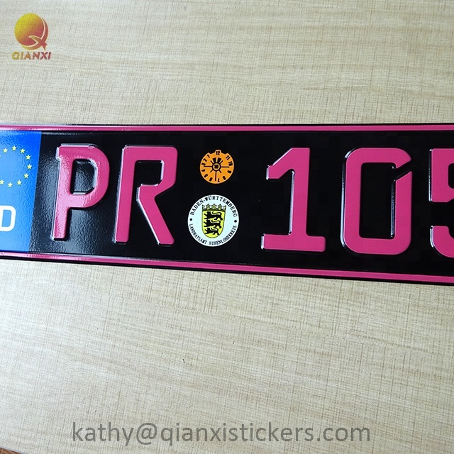 Номерной знак мотоцикла, дизайнерские европейские светоотражающие автомобильные таблички