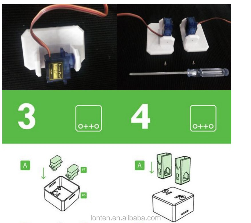 Otto Robot For arduinos Kit Nano Robotics Open Source DIY Maker Kit Obstacle Avoidance 3D Printer Graphical Programming