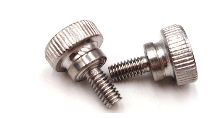 Factory direct sales of carbon steel galvanized GB834 high head knurled hand screws step bolts computer case screws
