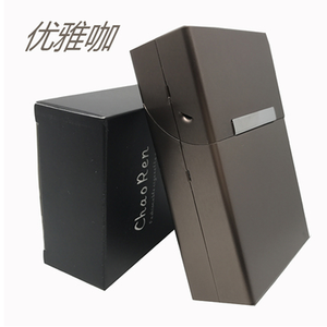 automatic aluminium metal cigarette box