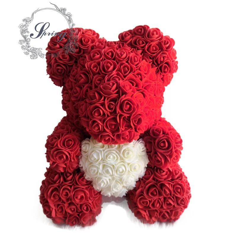 Лидер продаж Amazon, дизайн 40 см, розовый медведь на День святого Валентина, мишка тедди