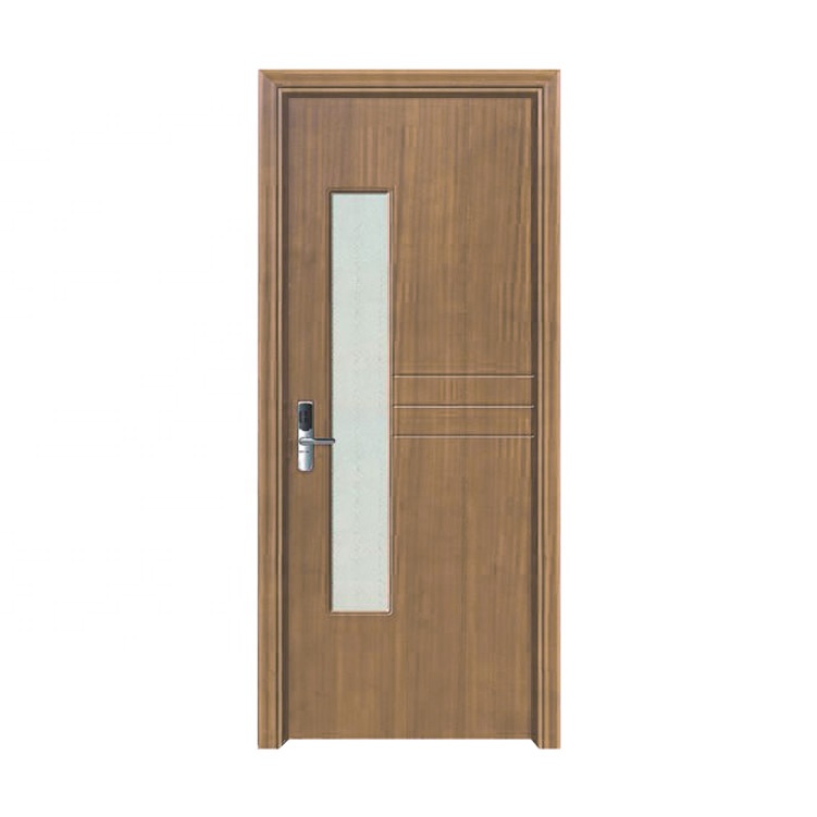 En bois porte de douche portes d'entrée en fiber de verre