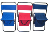 Lightweight customizable portable folding fishing picnic chair outdoor foldable aluminum backpack camping chairs with ice bag