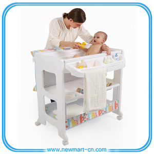 changing table with bath