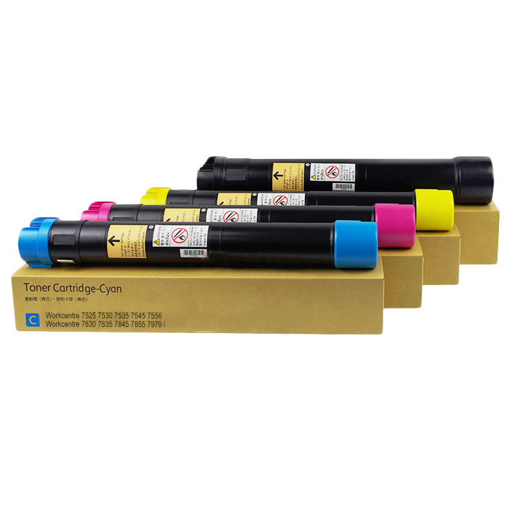 006R01515 7545 7835 7830 Made in USA Color Toner Cartridges for Xerox WorkCentre 7855 Black, Cyan, Yellow, Magenta, 5 Color Value Pack 7845 7525 006R01513 006R01516 006R01514 7535