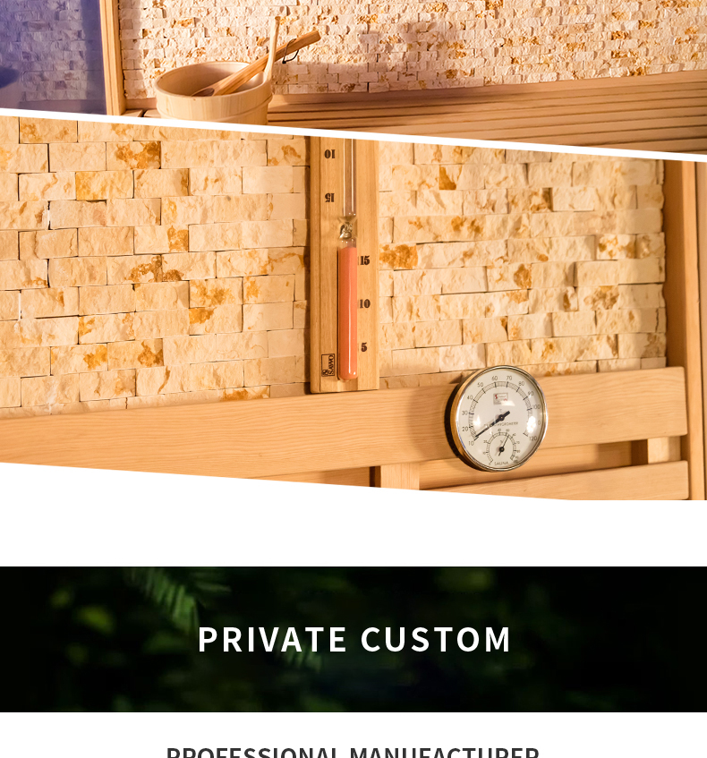 4 person Salt bricks traditional steam sauna room for sell