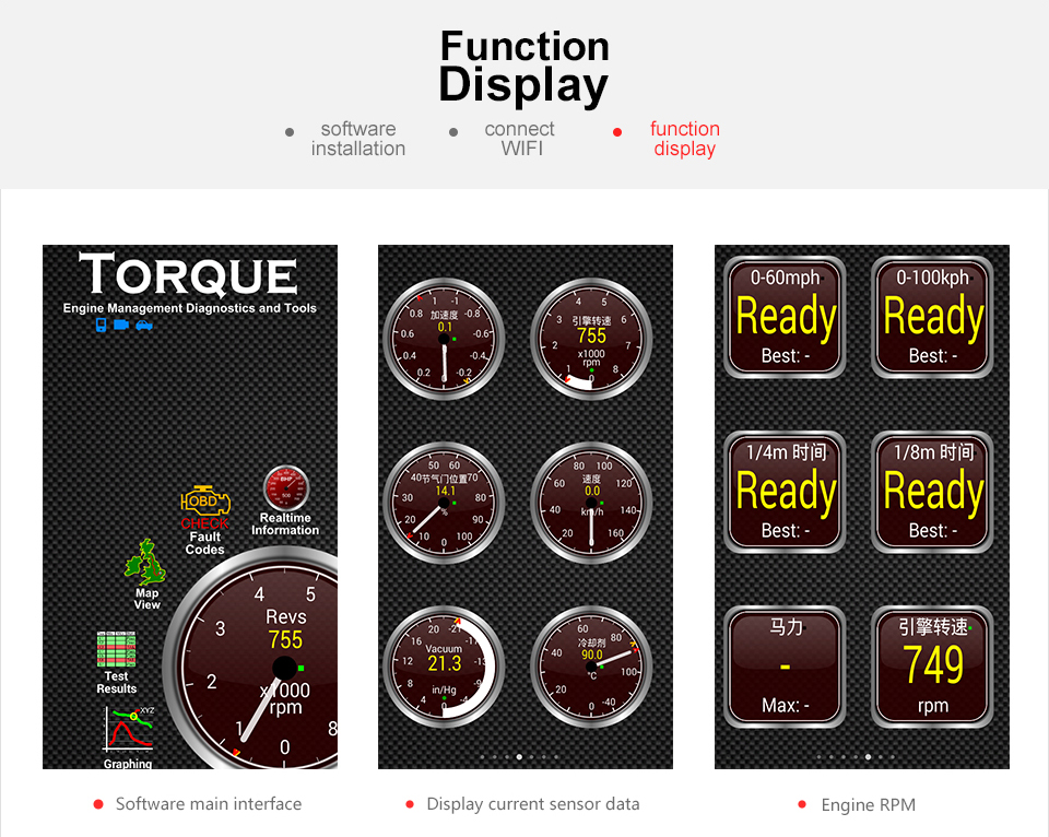 ELM327 WIFI V1.5 OBD2 Car Diagnostic Tool ELM 327 OBD II Scanner With PIC18F25K80 Chip Work for Android/IOS/Windows