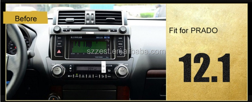 ZESTECH Android 10.0 12.1" full touch auto audio for toyota prado 2015 car multimedia system