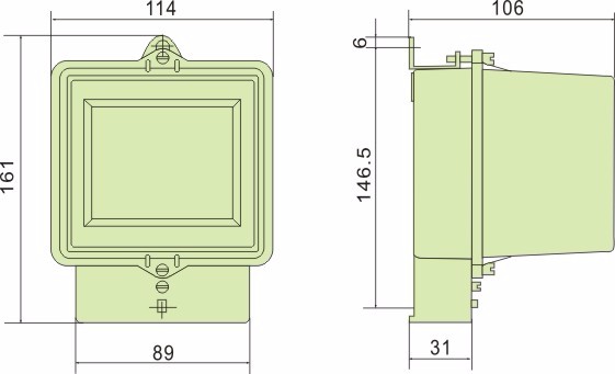 China Factory Good Quality Single Phase Electric Meter Price/Mechanical Counter Meter/ plastic electric meter cover