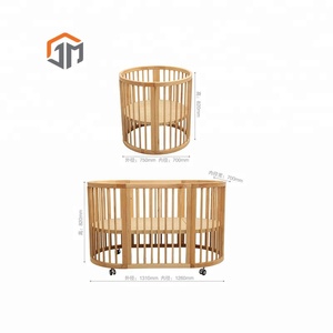 round baby bassinet crib