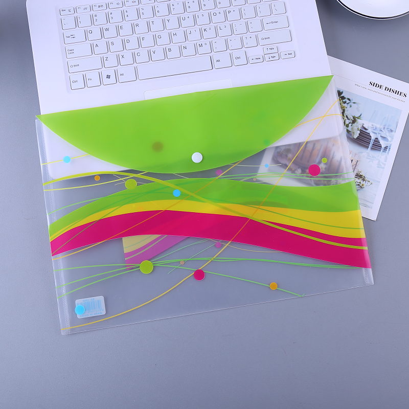 Фабрика производитель папки для документов пластиковая кнопка закрытия файла конверт папка