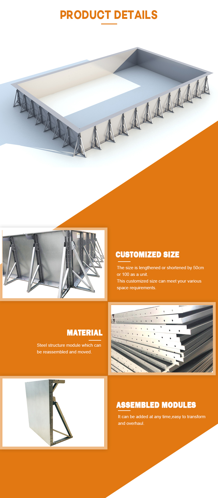 most popular InGround Pools metal assembly type swimming pools