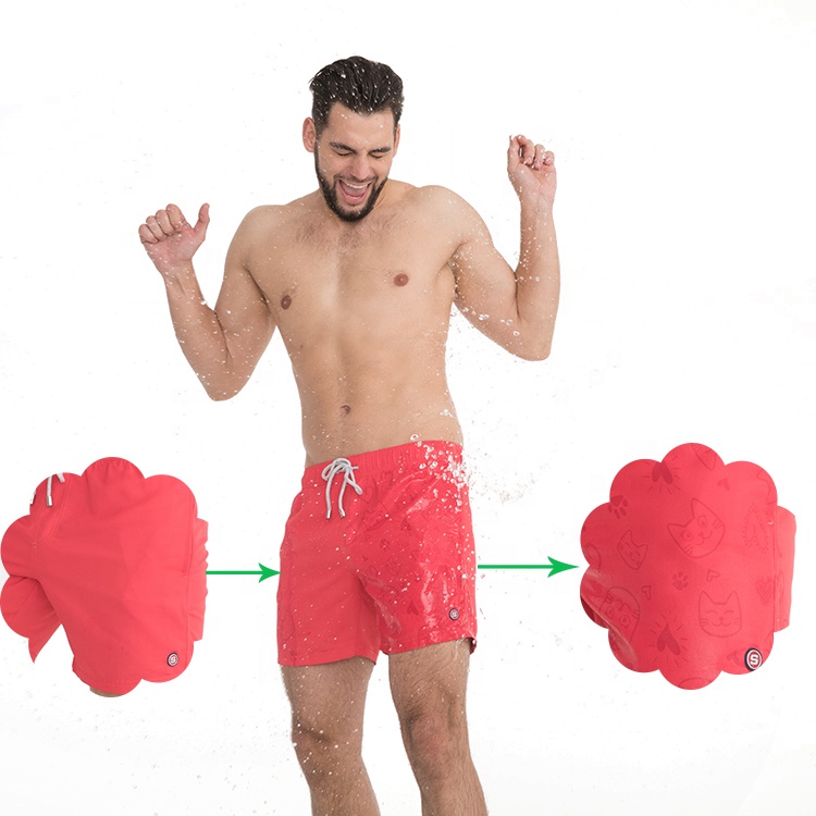 LORVIES Mens Tropical Pattern Beach Board Shorts Quick Dry Swim Trunk
