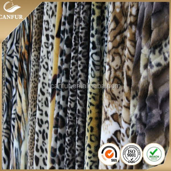 Трикотажная плюшевая ткань из 100% полиэстера