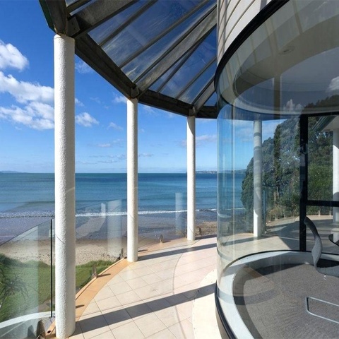 用于建筑的超大安全钢化弧形玻璃窗 us$17.