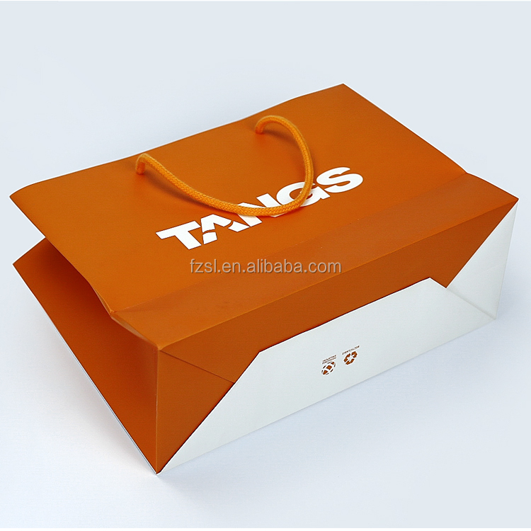 New Luxury Wholesale Custom Printed Luxury Logo Recycle Paper Shopping Bags Clothing Store Paper Bag