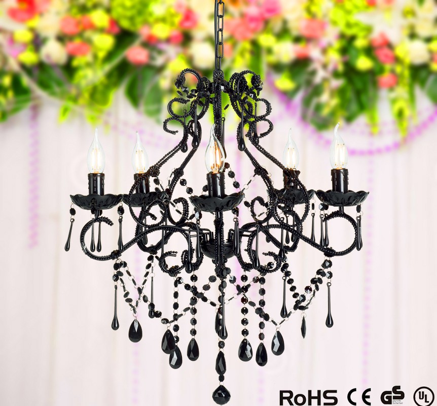 5 lights crystal chandelier led decoration decorative acrylic light for weddings NS-120246W