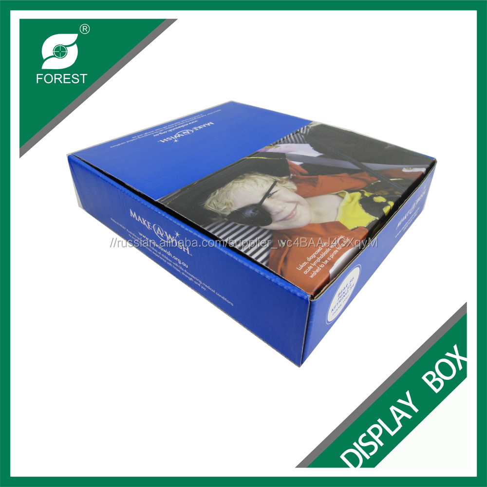 ОБЫЧАЙ ПЕЧАТЬ ГОФРИРОВАННОГО ДИСПЛЕЙ КОРОБКА С ЛОГОТИПОМ