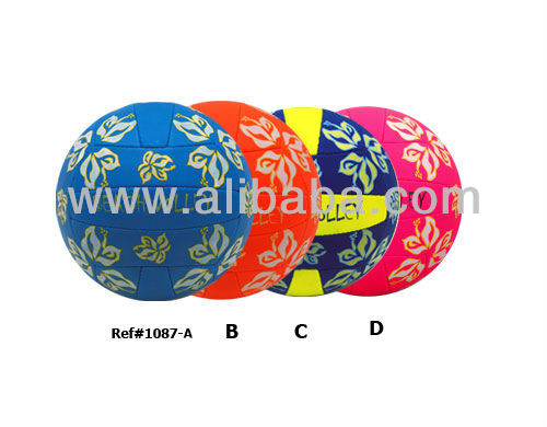 colorful solid rubber volley ball