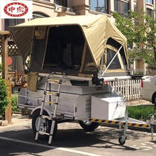 Travel trailer use small roof top tent off road folding camper trailer for sale