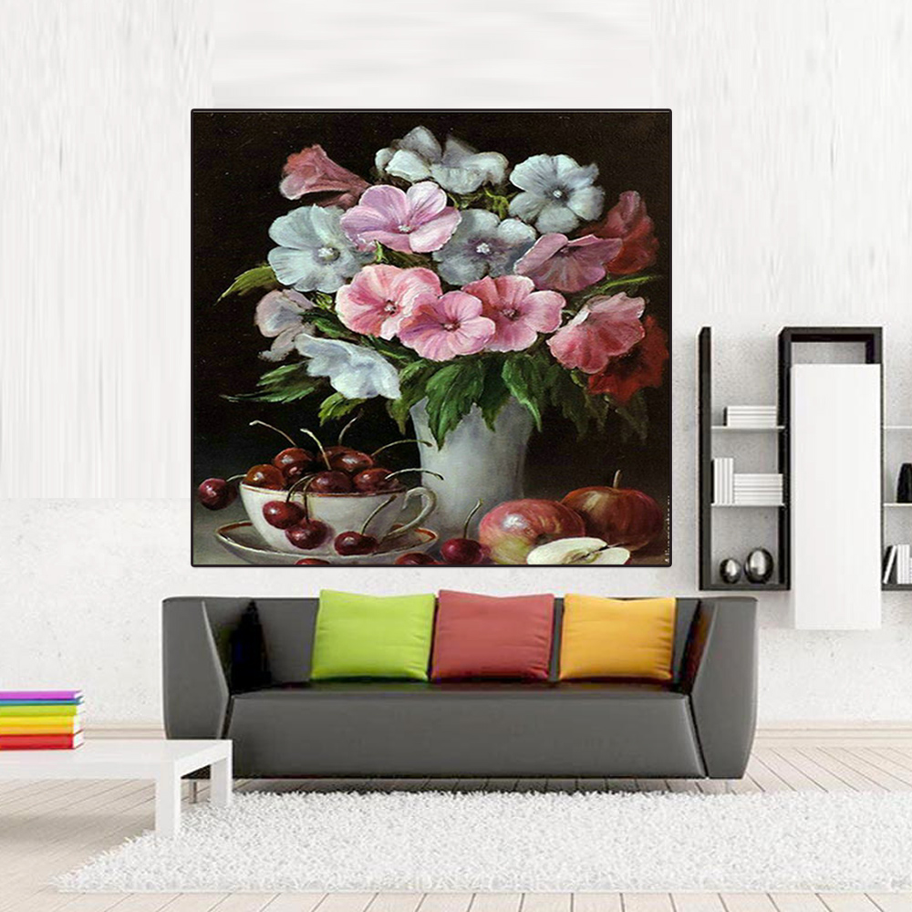 DIY Oil Painting By Numbers Wall Pictures For Living Room Coloring By Numbers T9