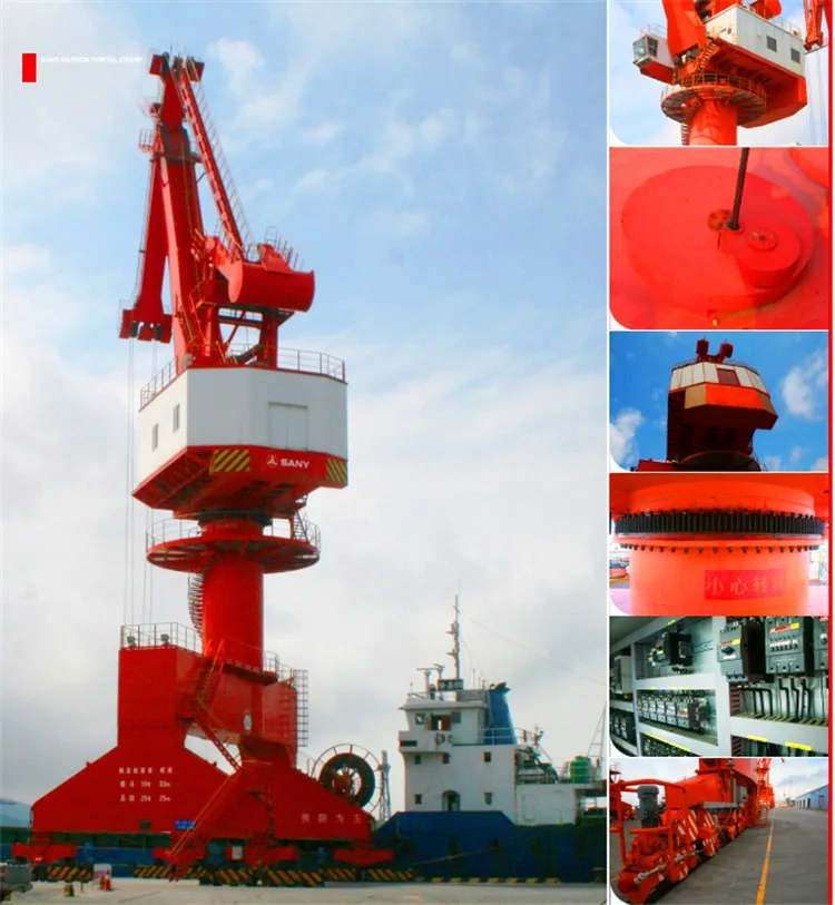 Tonne Crane Harbour Portal Crane Boom portail Jib Crane de pivotement en mer de SANY SGQ4037S 40 à vendre
